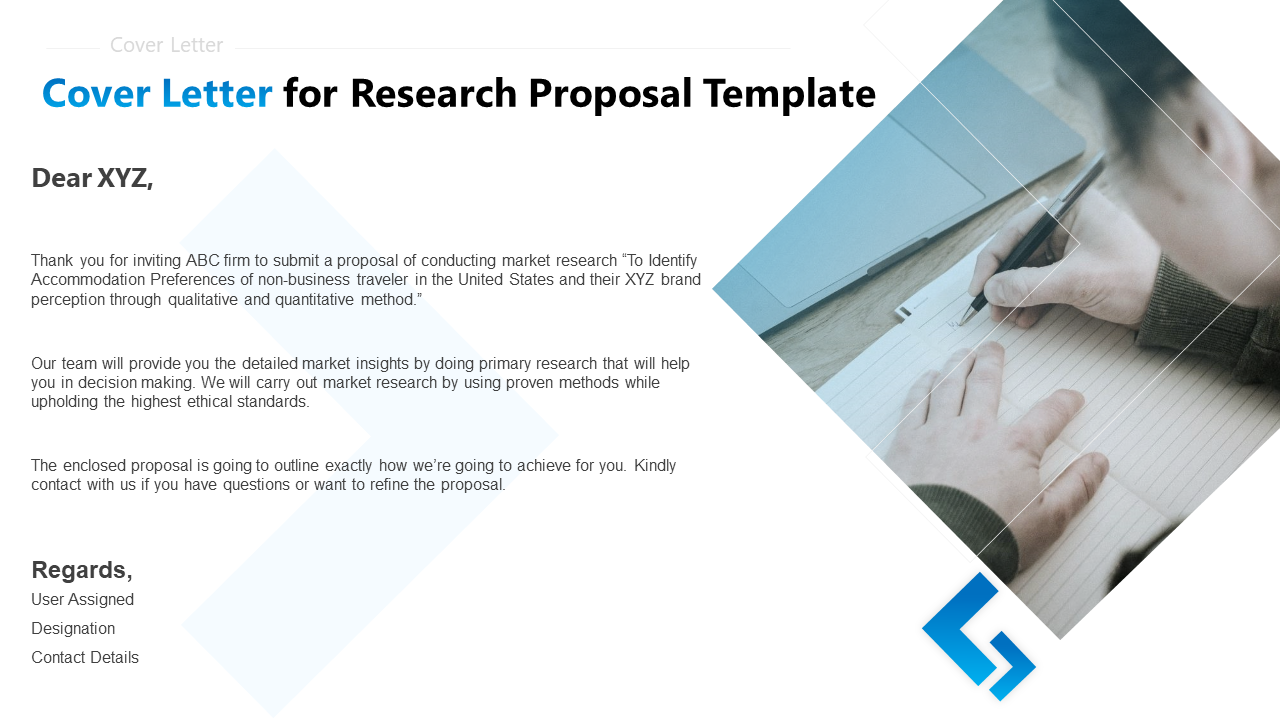 Cover Letter for Research Proposal Template