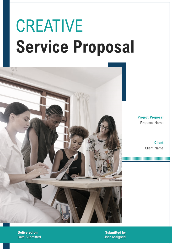Creative Service Proposal A4 Documents Presentation