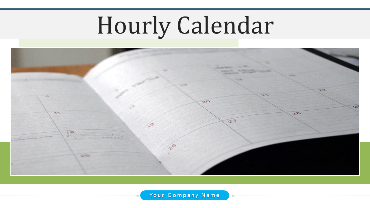 Hourly Calendar to Plan Employee Appointments PPT
