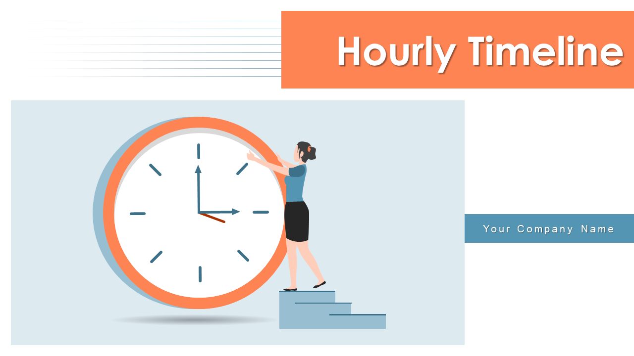 Hourly Timeline PowerPoint Template Bundles