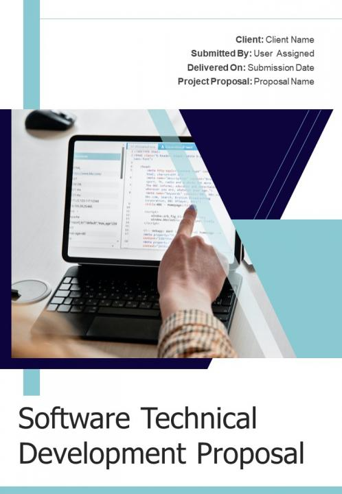 One-Pager Software Technical Development Proposal PPT Slide