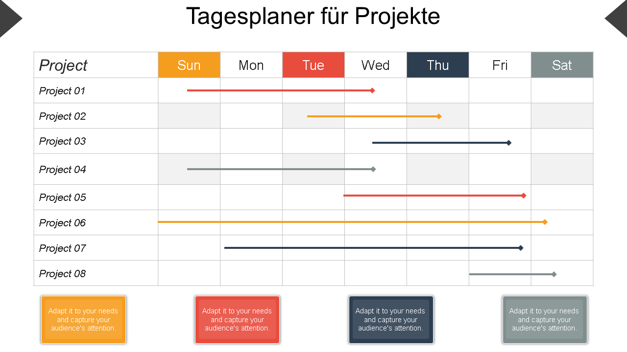 PPT-Design f&uuml;r den Tagesplaner