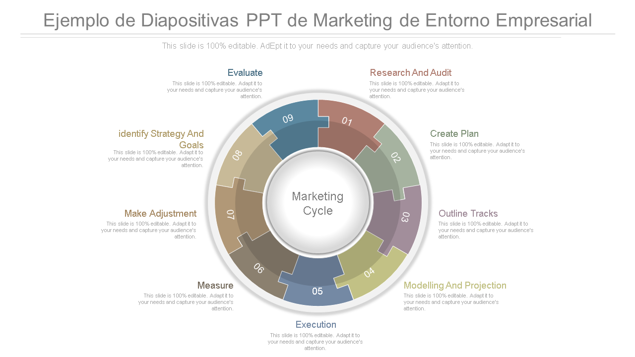 ejemplo de diapositivas ppt de marketing de entorno empresarial wd 