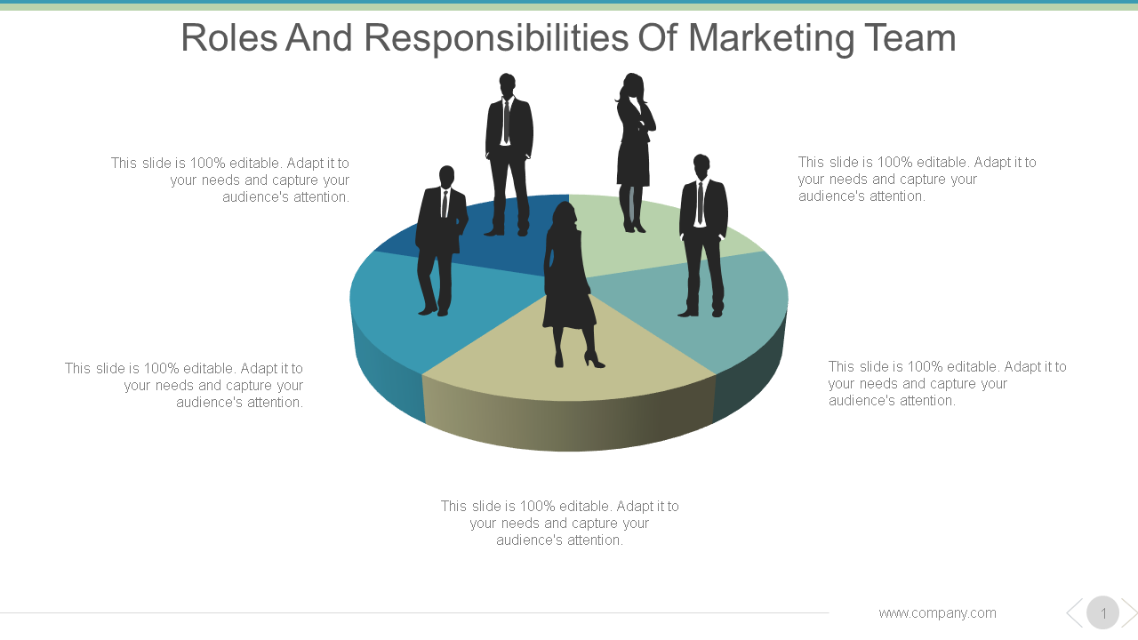 roles and responsibilities of marketing team powerpoint slide presentation sample wd 