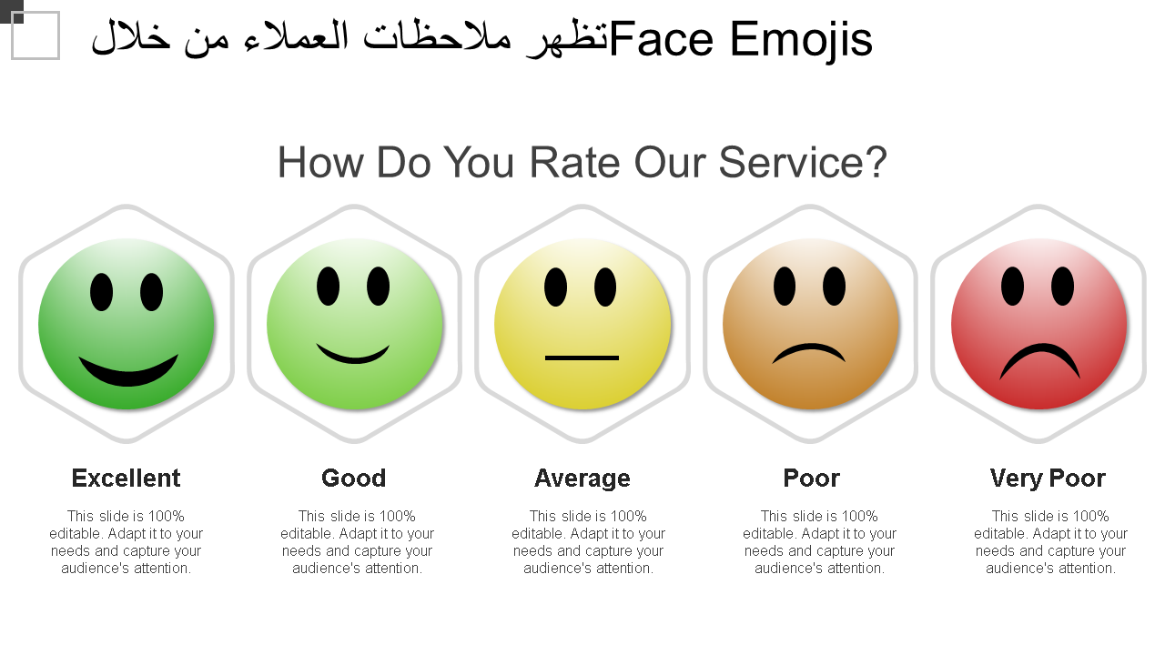 تظهر ملاحظات العملاء من خلال وجه emojis wd 
