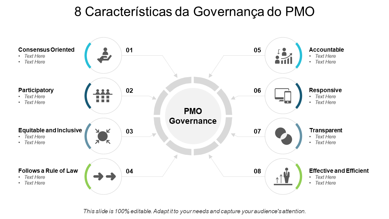 8 Características da Governança do PMO 