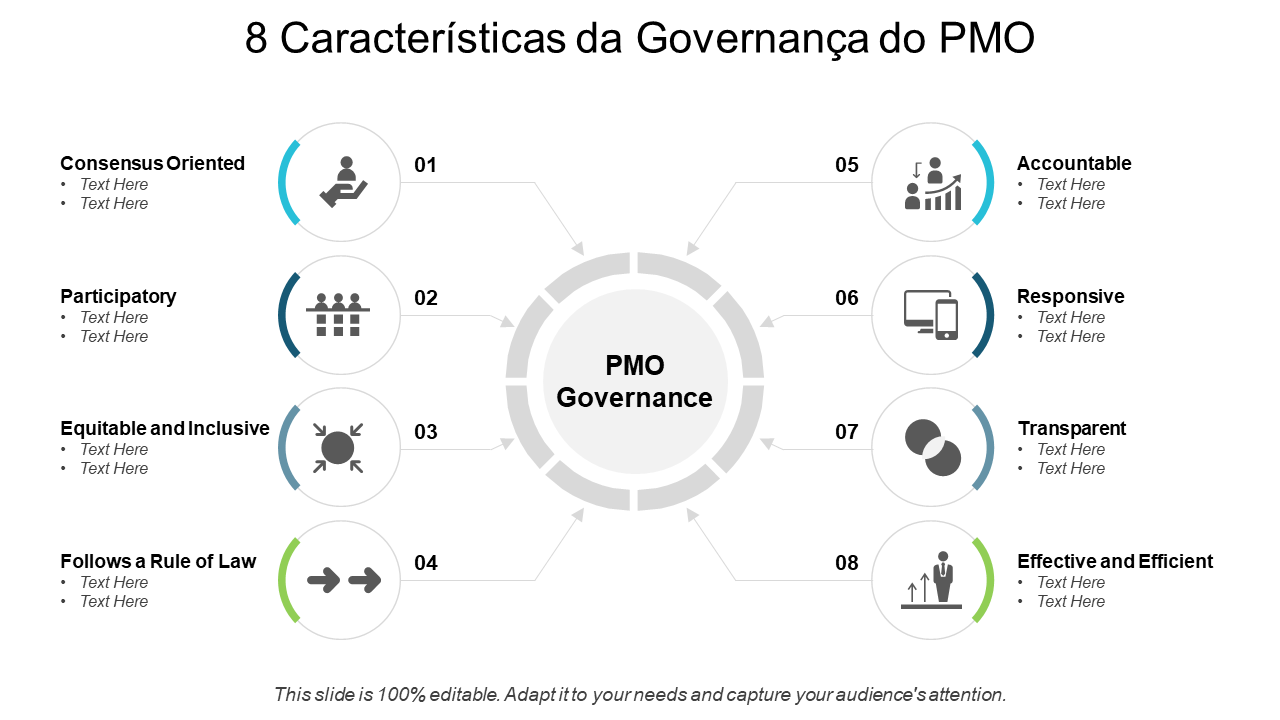 8 Caracter&iacute;sticas da Governan&ccedil;a do PMO 