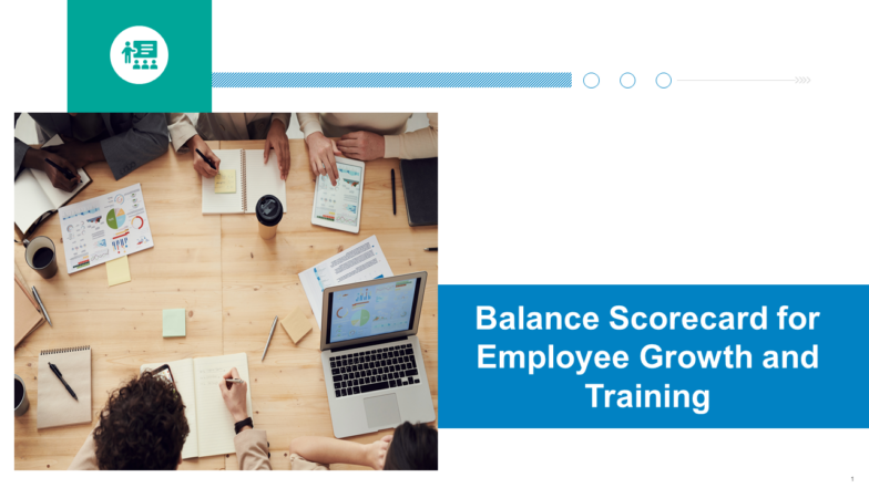 Balance Scorecard for Employee Growth and Training PPT Template
