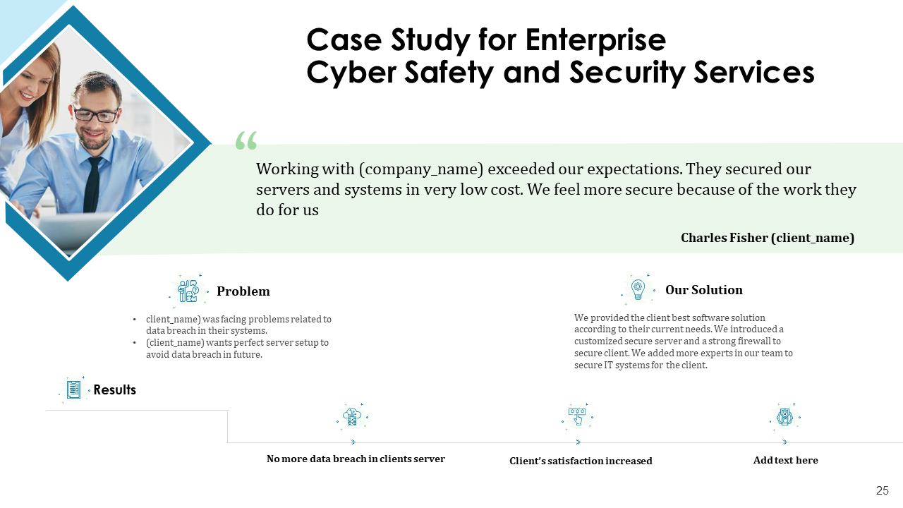 Case Study And Client Testimonials For Cyber Security Proposal