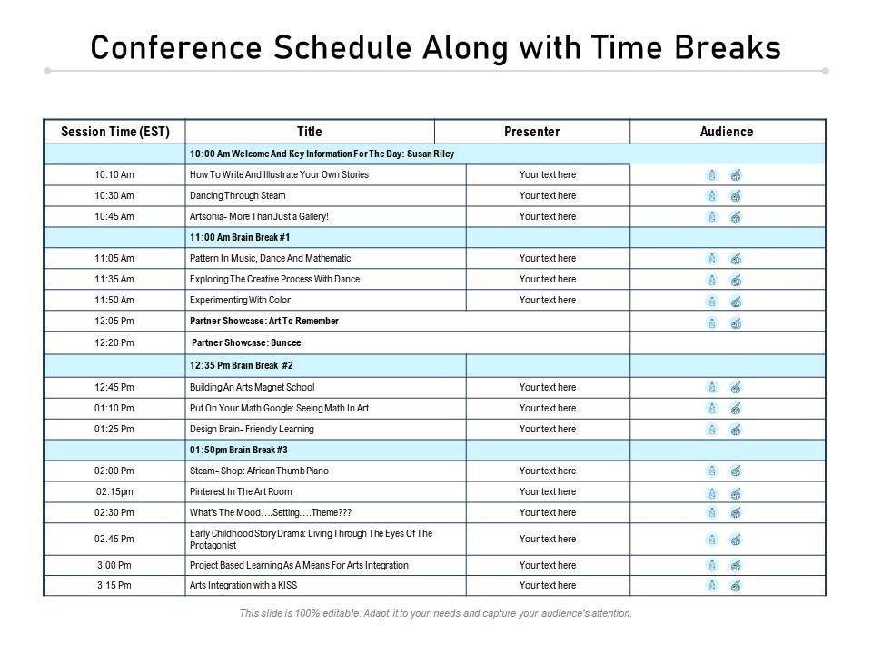 Conference Schedule PPT Template