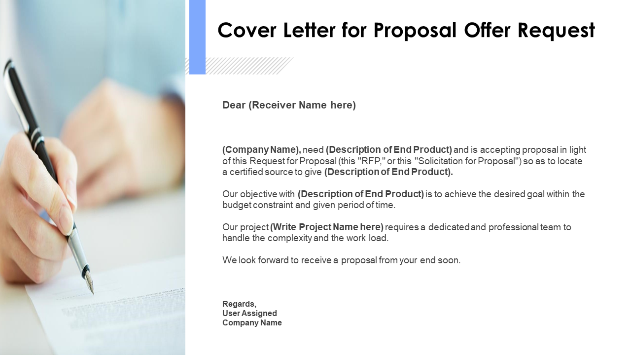 Cover Letter for Proposal Offer Request