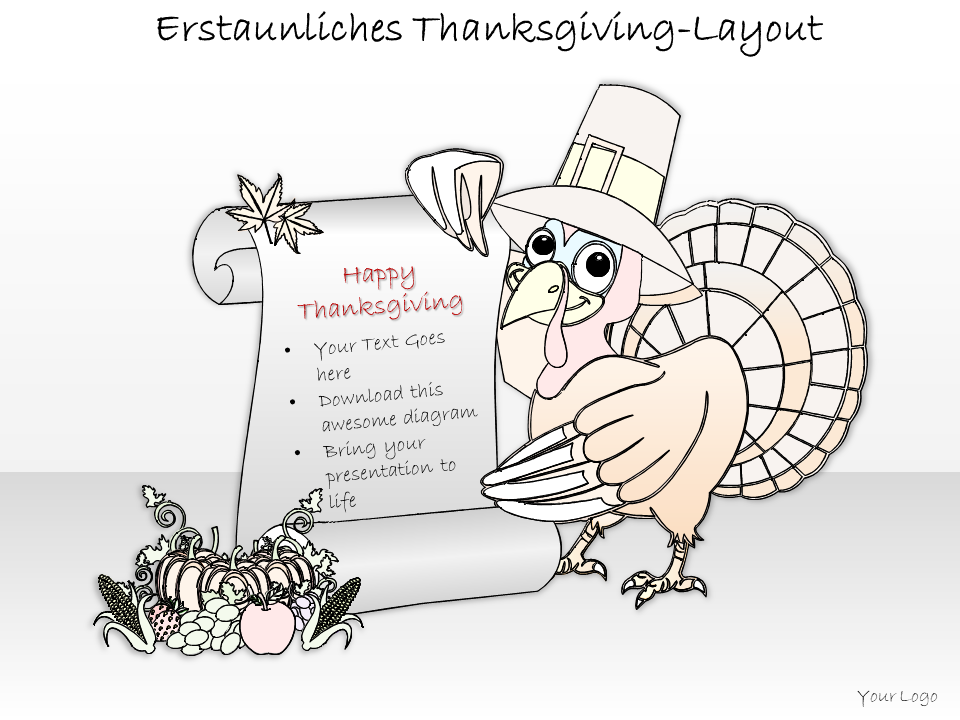 Erstaunliches Thanksgiving-Layout 