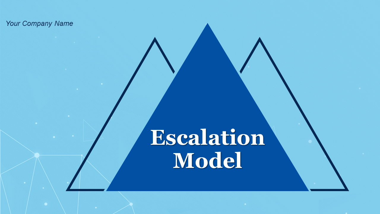 Escalation model PowerPoint presentation slides