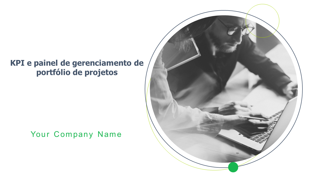KPI e painel de gerenciamento de portf&oacute;lio de projetos 