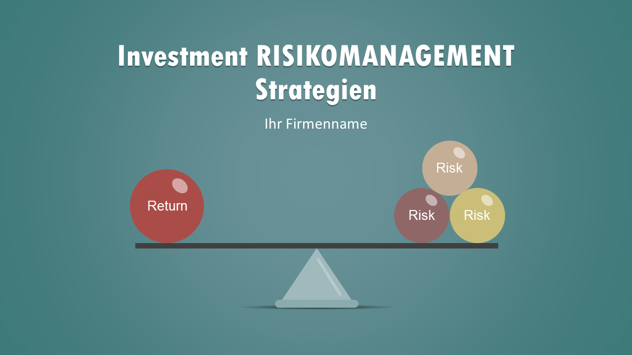 PowerPoint-Präsentationsfolien für Strategien zum Anlagerisikomanagement