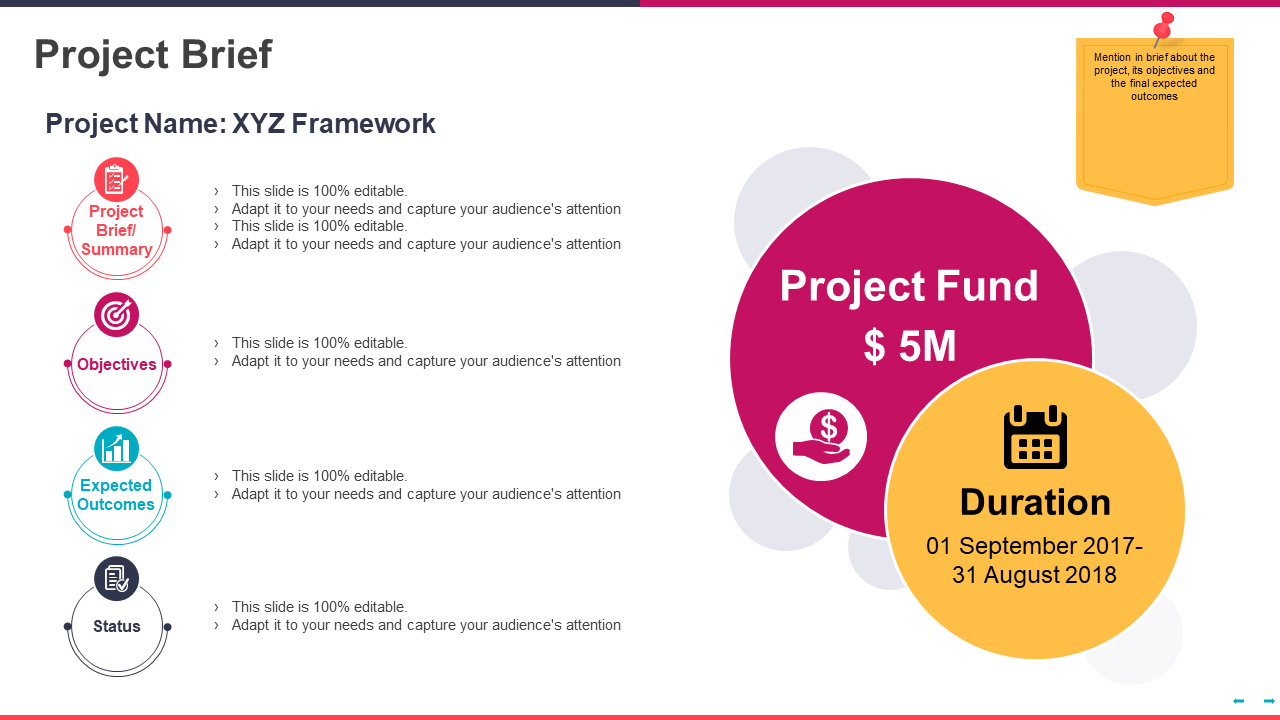 Project Brief Sample PPT Presentation Design