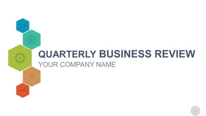 QUARTERLY BUSINESS REVIEW PPT TEMPLATE