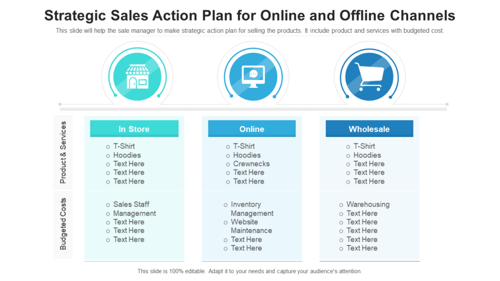 Sales Action Plan Template for Online and Offline Channels