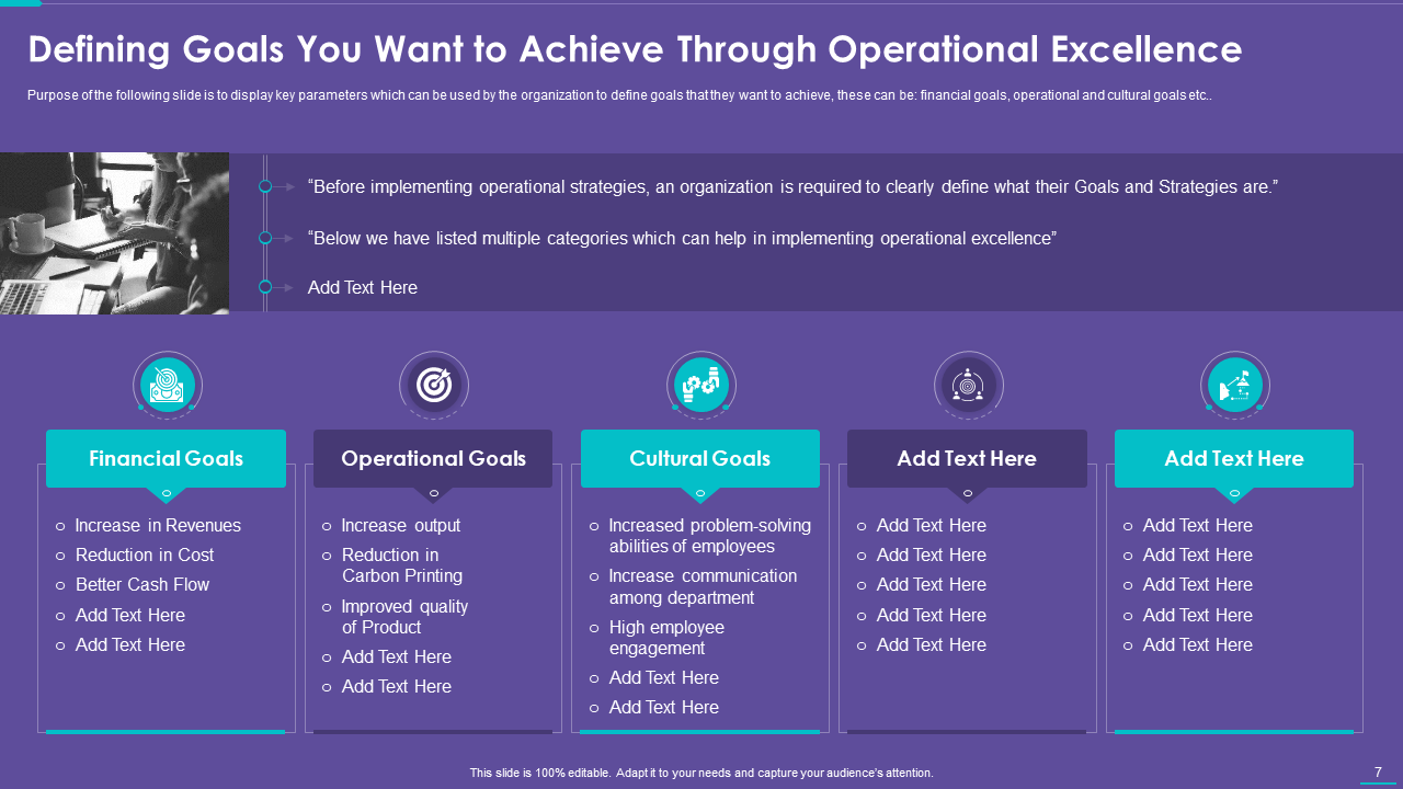 Defining Goals You Want to Achieve Through Operational Excellence 