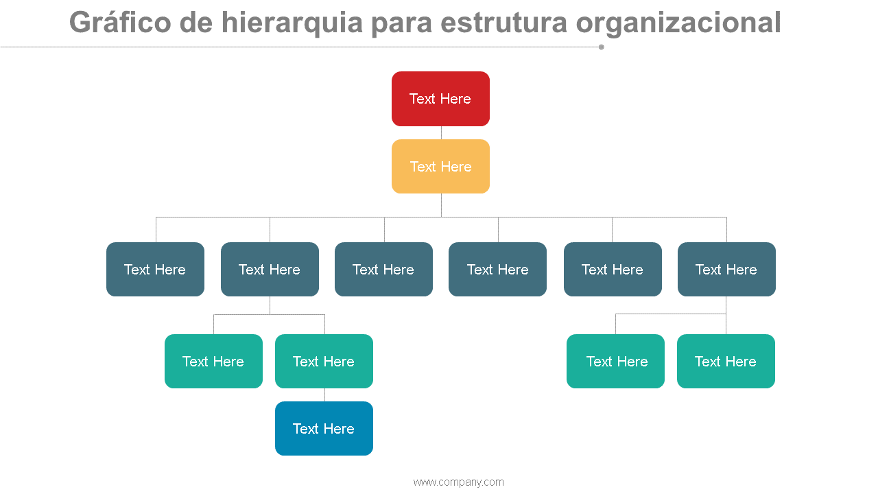 gráfico hierárquico para estrutura organizacional ppt inspiração wd 