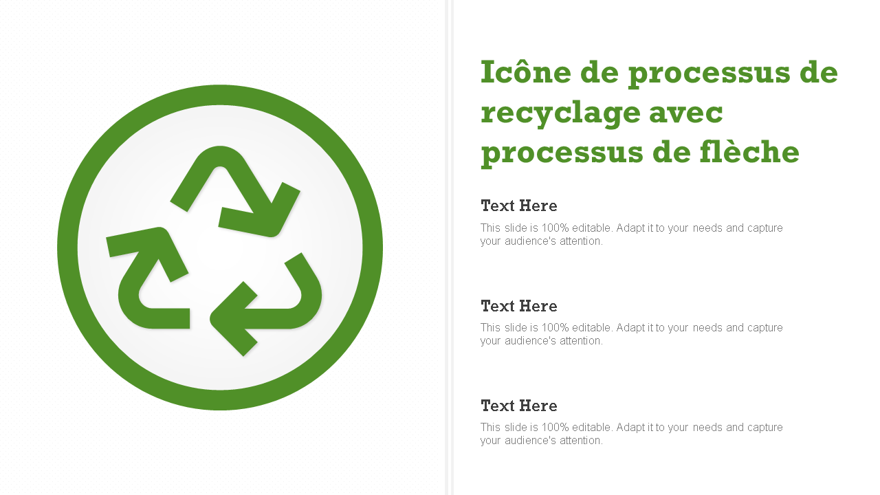 icône de processus de recyclage avec processus de flèche wd 