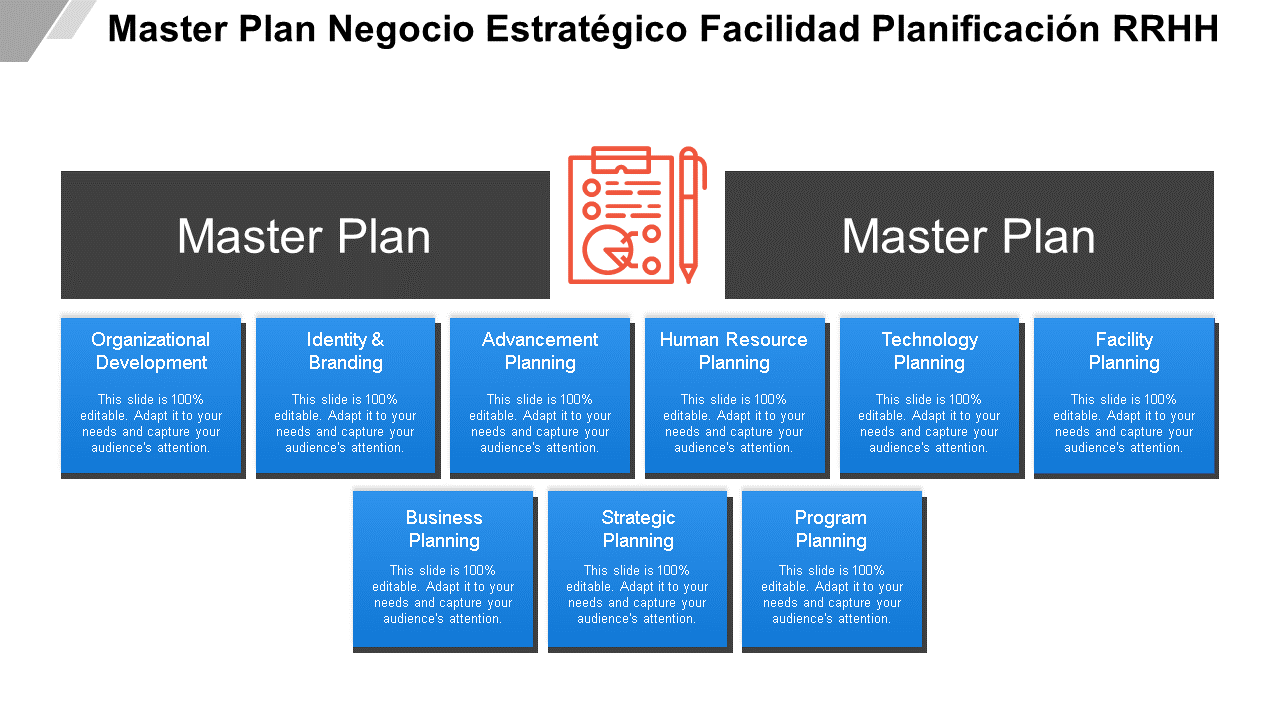 plan maestro negocio estratégico instalación recursos humanos planificación wd 