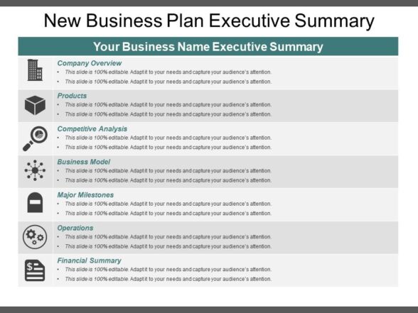 New business plan executive summary powerpoint ideas