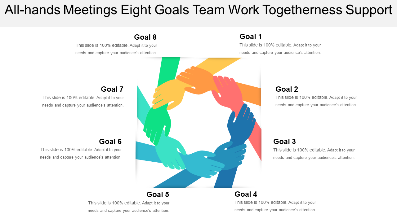 All-Hands Meeting Team Goals PowerPoint Presentation Template