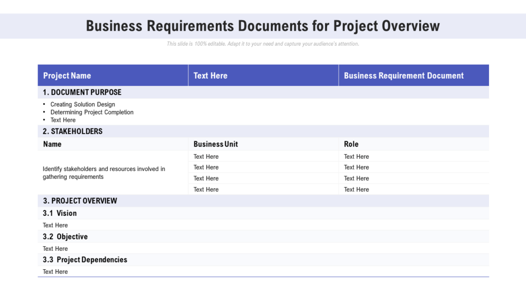 Business Requirement Document PowerPoint Graphic