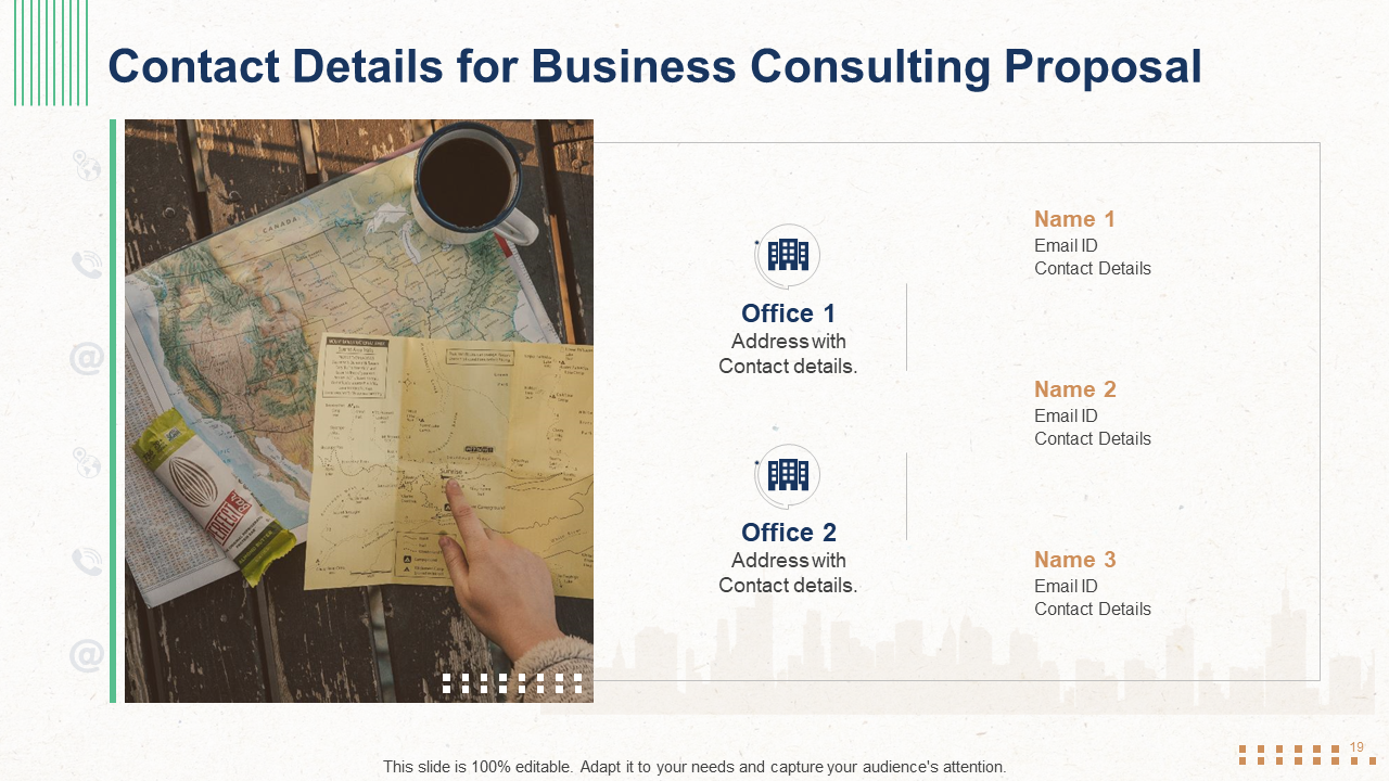 Contact Details Template For Business Consulting Proposal