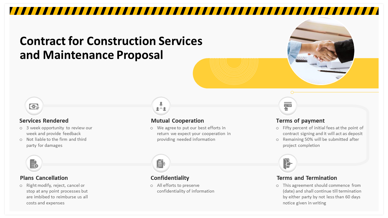 Contract for Construction Services and Maintenance Proposal