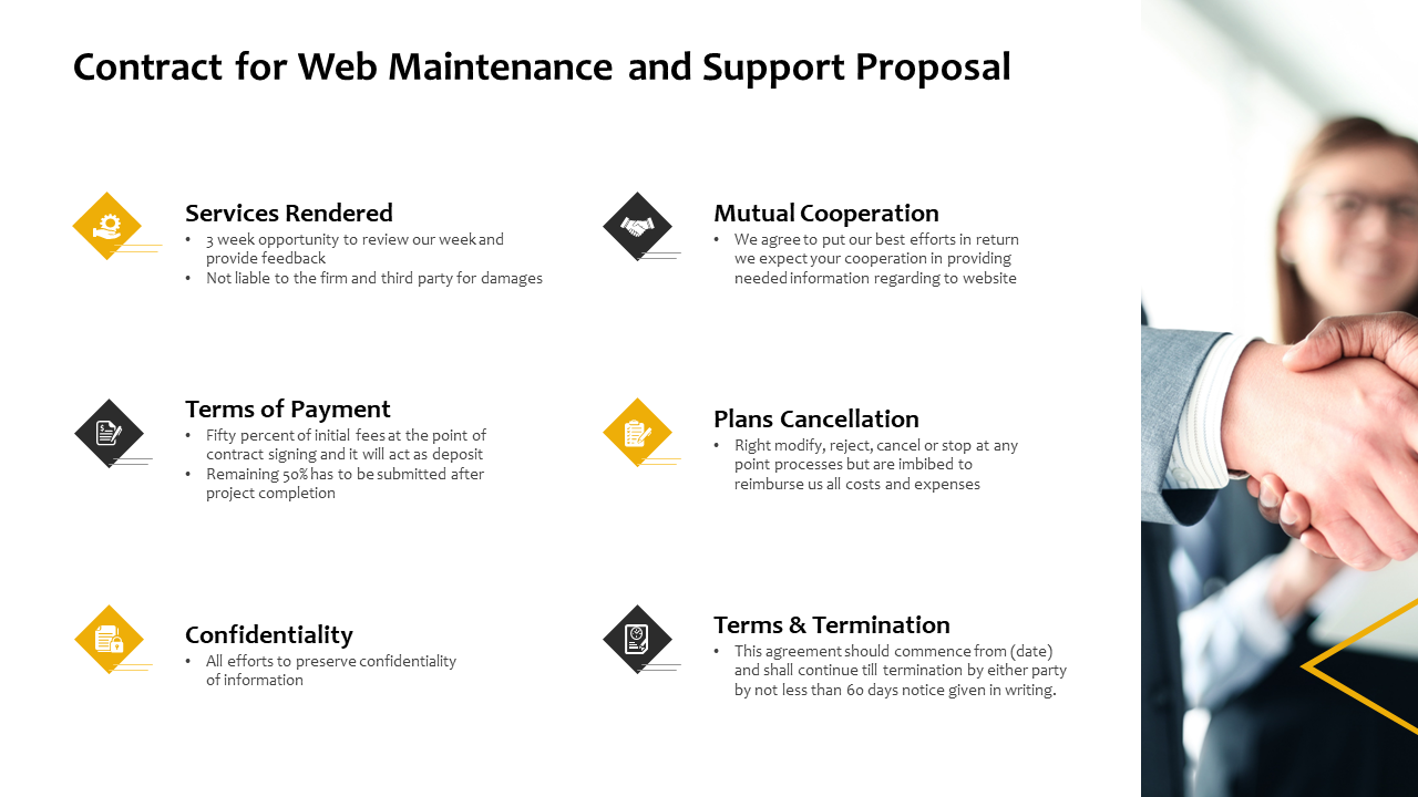 Contract for Web Maintenance and Support Proposal