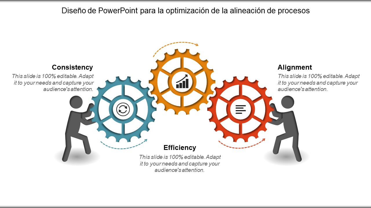Diseño de PowerPoint para la optimización de la alineación de procesos 