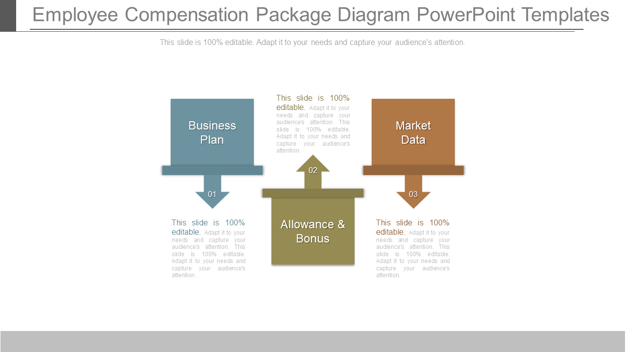 Employee Compensation Package Diagram PowerPoint Templates