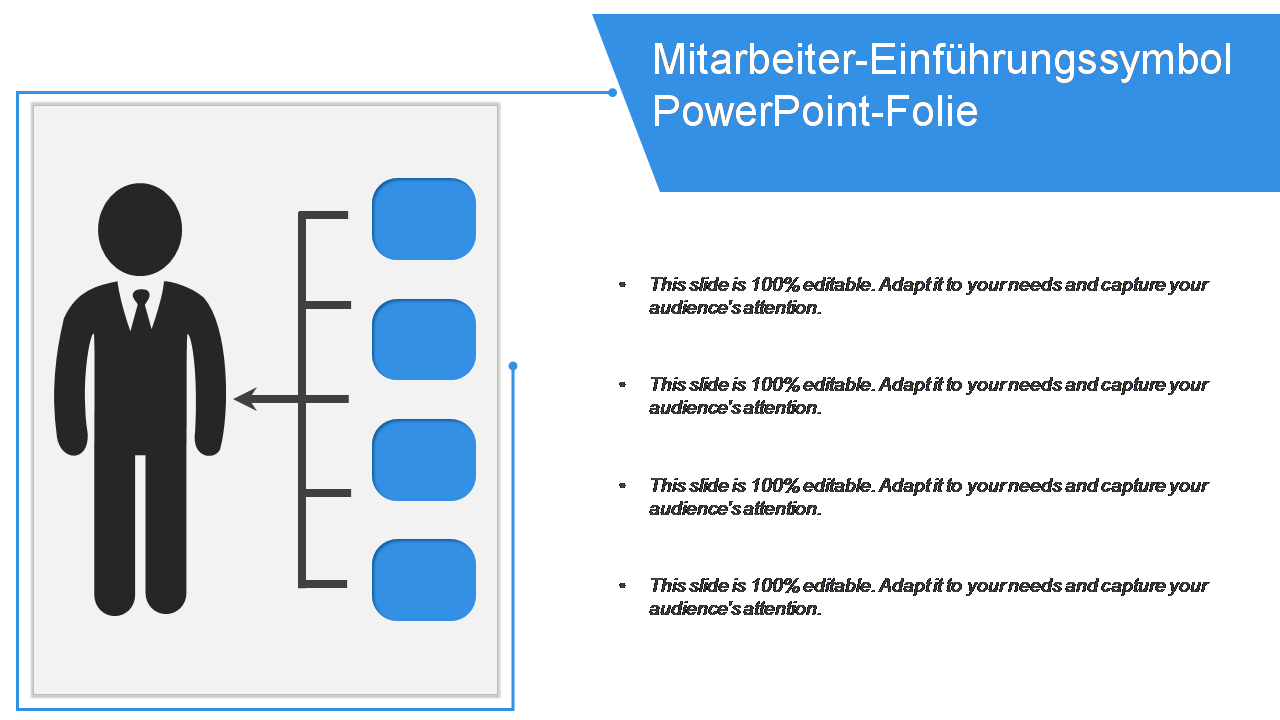 Mitarbeiter-Einführungssymbol PowerPoint-Folie 