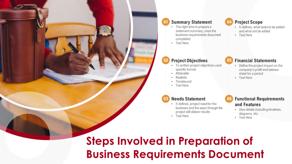 Preparing Business Document PPT Template