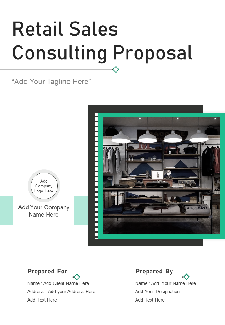 Retail Sales Consulting Proposal Presentation Templates