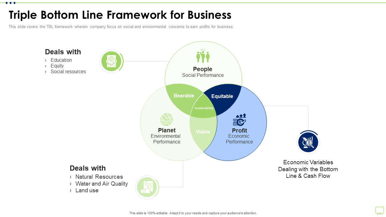 Triple Bottom Line Business Strategy Framework