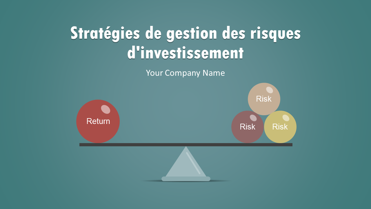 stratégies de gestion des risques d'investissement deck powerpoint complet avec diapositives wd
