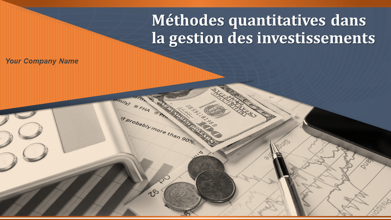 méthodes quantitatives dans la gestion des investissements diapositives de présentation powerpoint wd