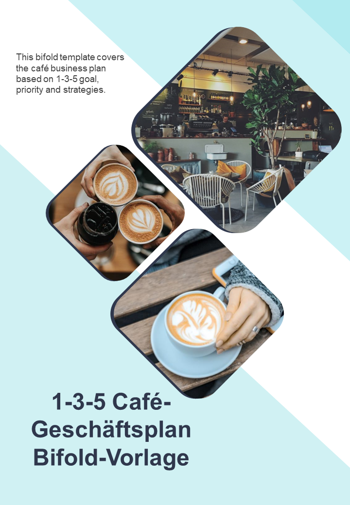 1-3-5 Café-Geschäftsplan Bifold-Vorlage 