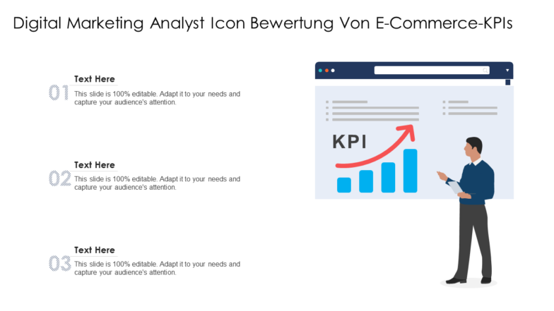 Digital Marketing Analyst Icon Bewertung von E-Commerce-KPIs