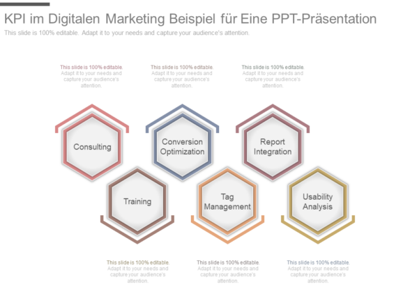 KPI im digitalen Marketing Beispiel für eine PPT-Präsentation