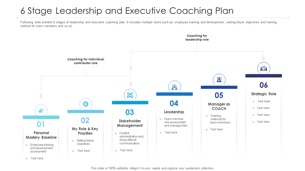 6 Stage Leadership and Executive Coaching Plan