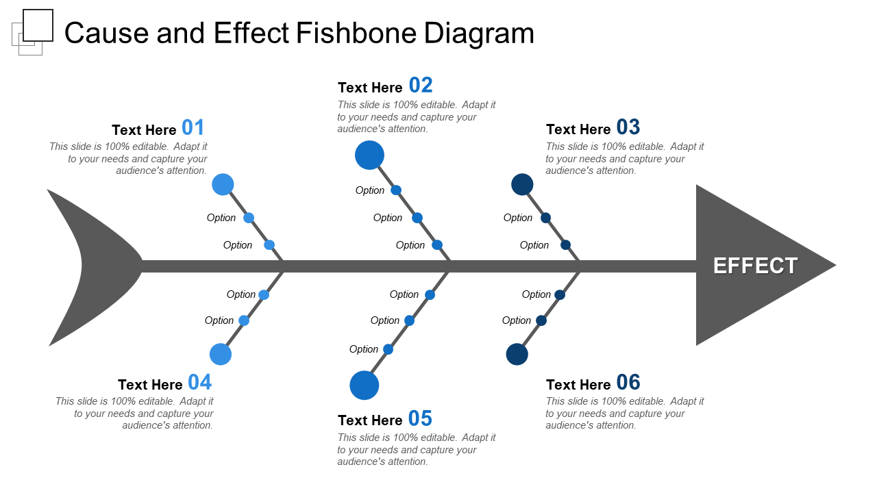 Cause and Effect Fishbone Diagram