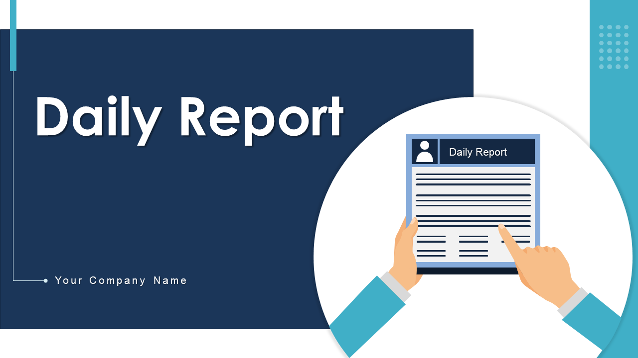 Daily report PowerPoint template bundles