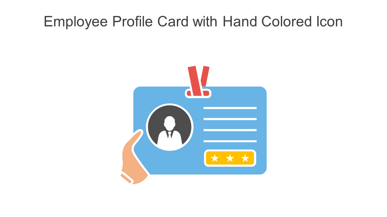 Employee Profile Card with Hand Colored Icon
