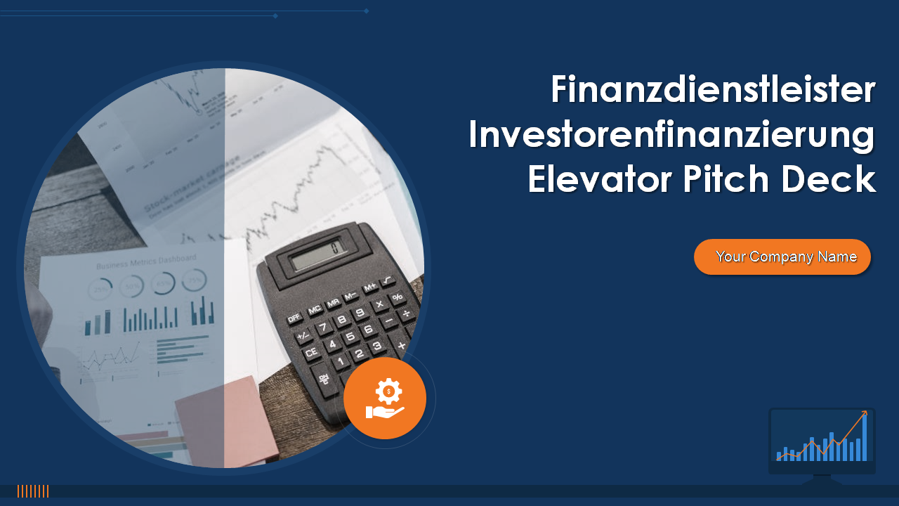 Finanzdienstleister Investorenfinanzierung Elevator Pitch Deck