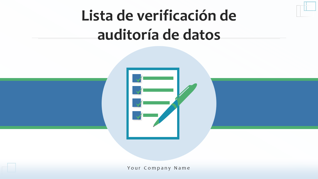Lista de verificación de auditoría de datos 
