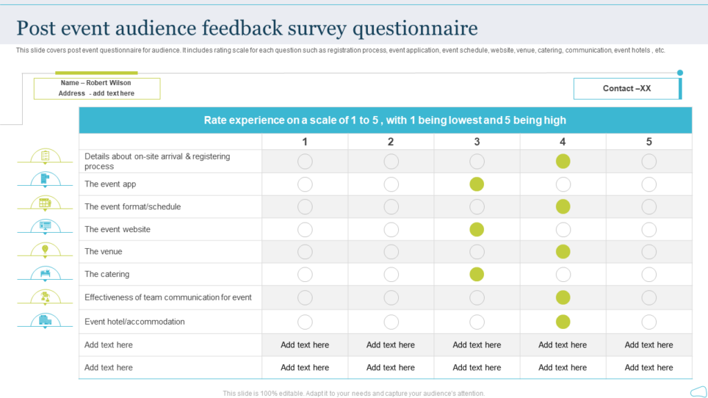 Post Event Customer Feedback Survey PPT Slide